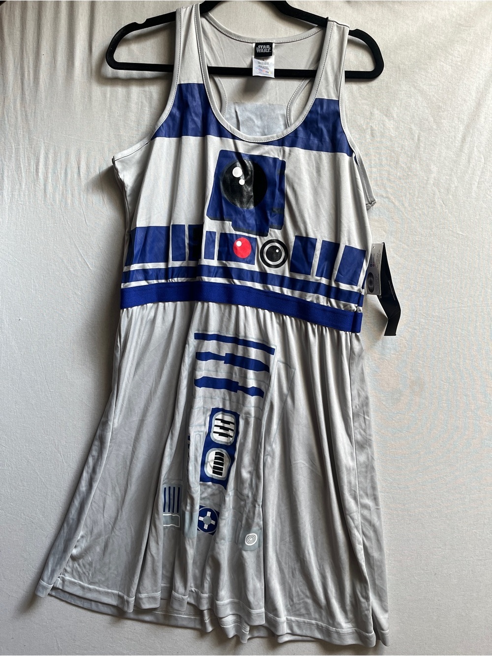 NWT Star Wars R2D2 Graphic Tank Top Dress Size L